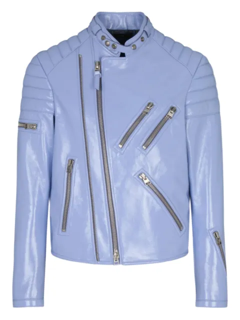 TOM FORD chamarra biker de piel