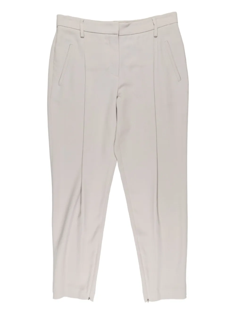 Brunello Cucinelli Pleated Trousers In White