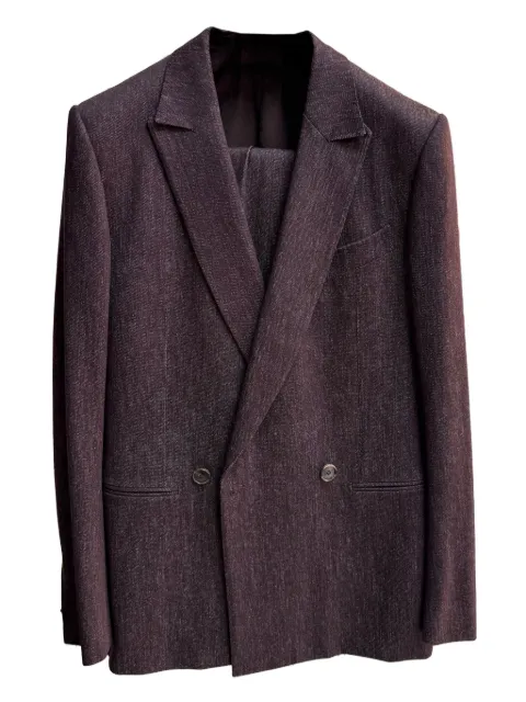 Zegna بدلة بصفي أزرار