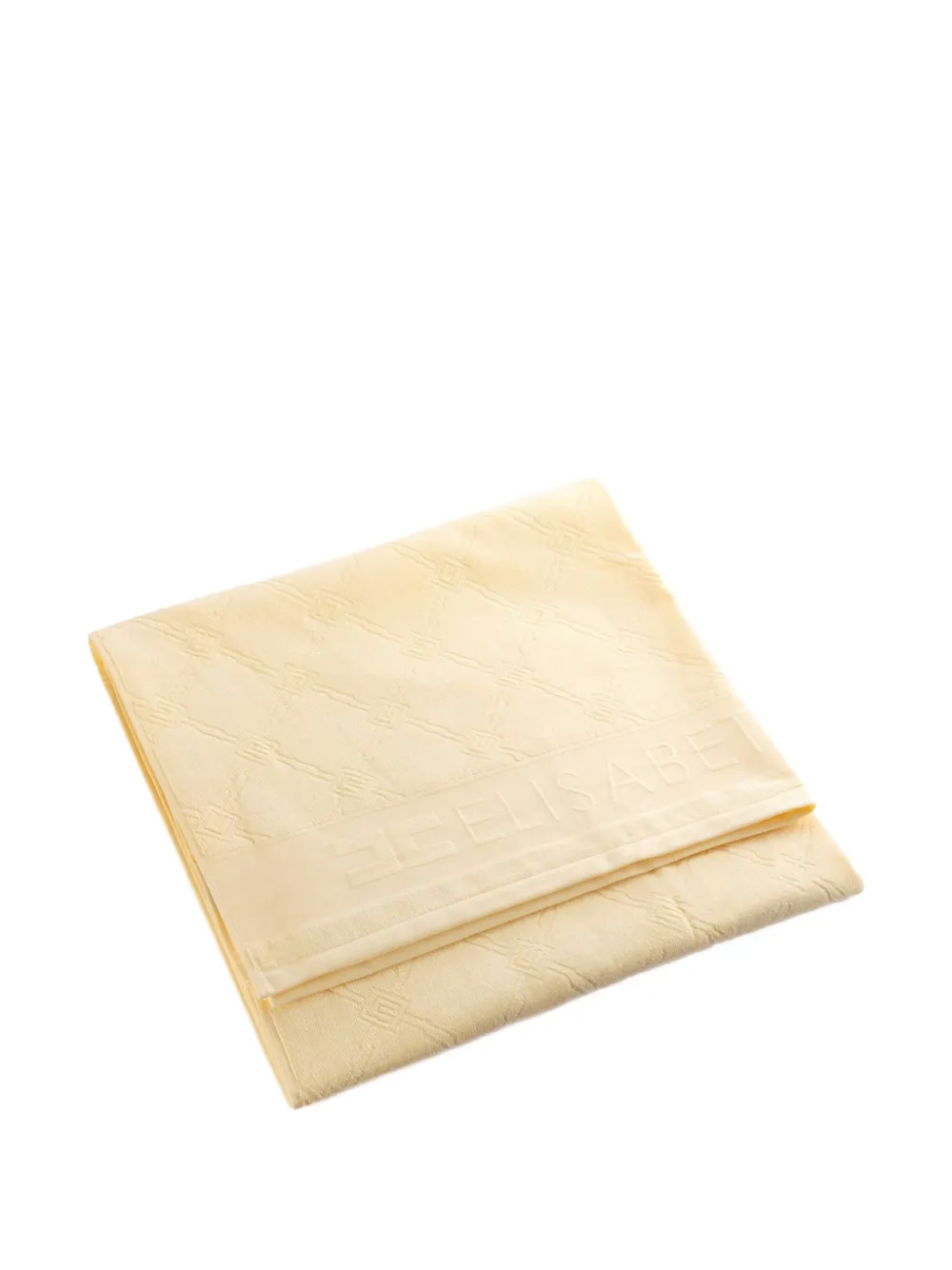Elisabetta Franchi Badstof strandlaken met jacquard Beige