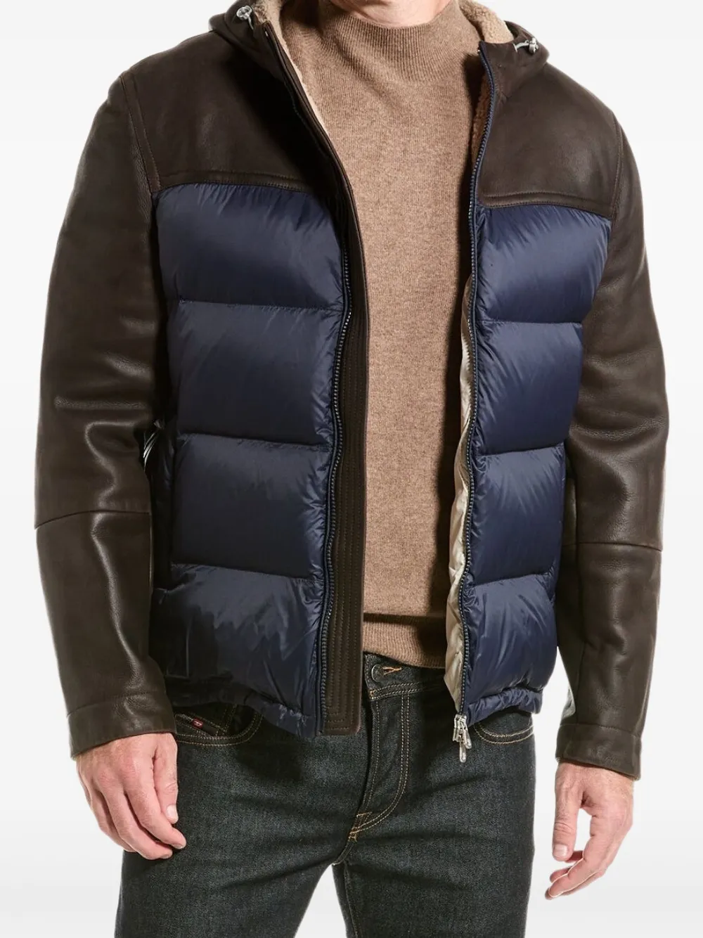 Brunello Cucinelli colour-block puffer jacket | Chamarras con plumón y capitonadas | Image 2