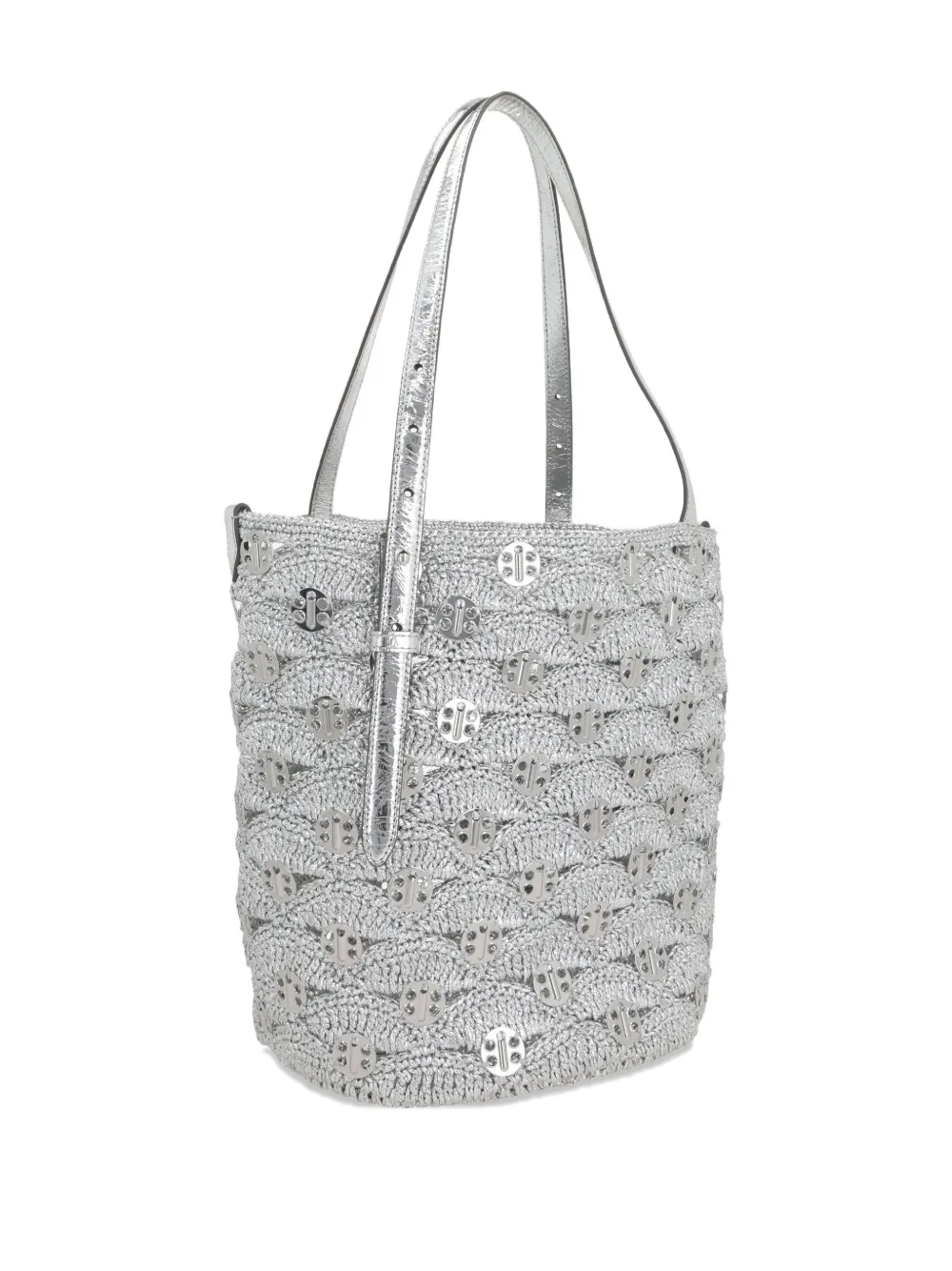 Rabanne Gehaakte shopper Zilver