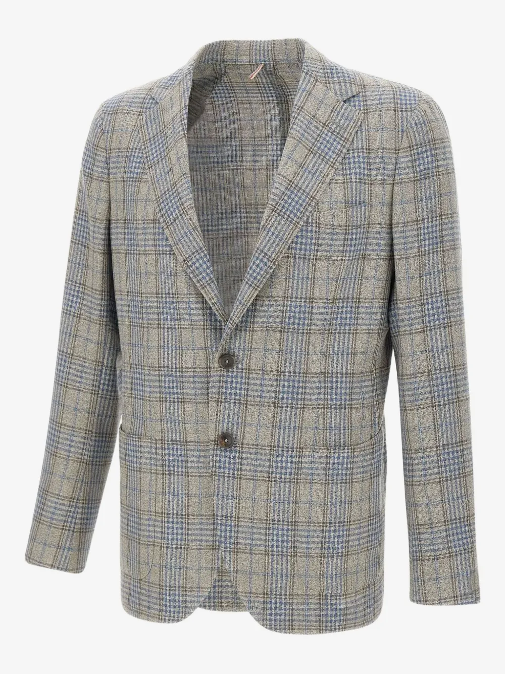 Santaniello plaid-pattern blazer | Grey | Image 1