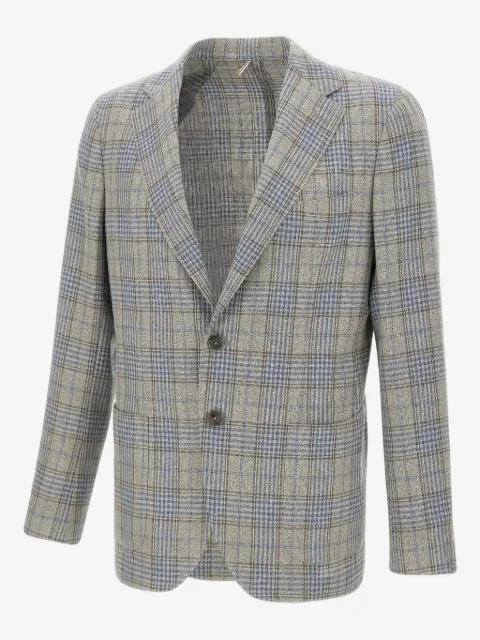 Santaniello blazer con motivo de cuadros