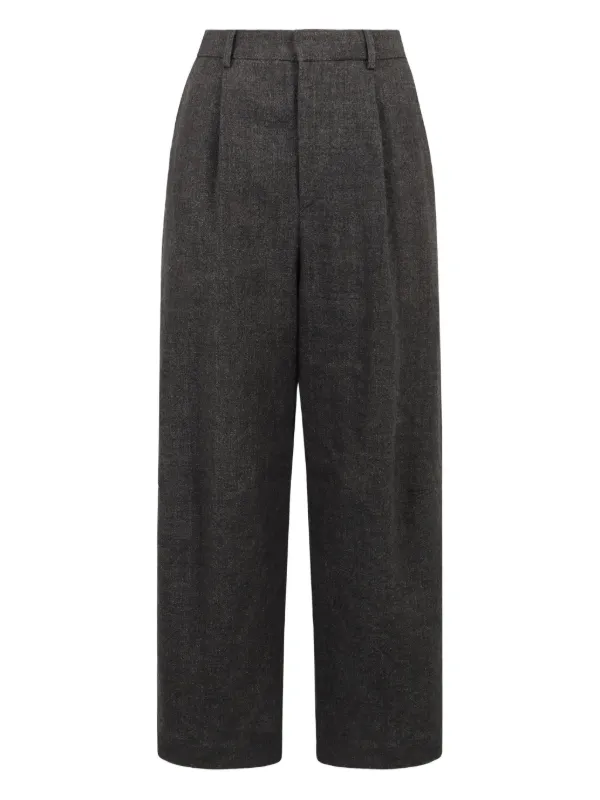R13 Linen-wool Pants in Grey