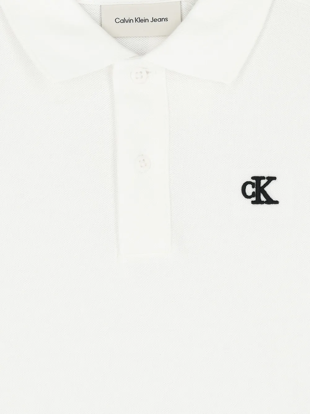 Calvin Klein Kids Katoenen poloshirt Wit
