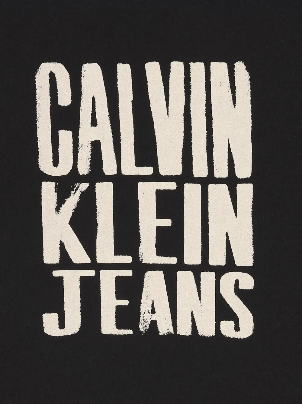 Calvin Klein Kids Katoenen T-shirt Zwart