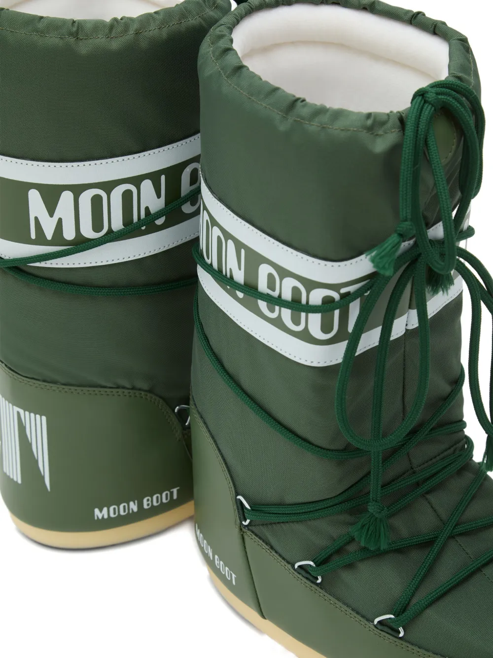 Moon Boot Icon lace-up padded boots Green