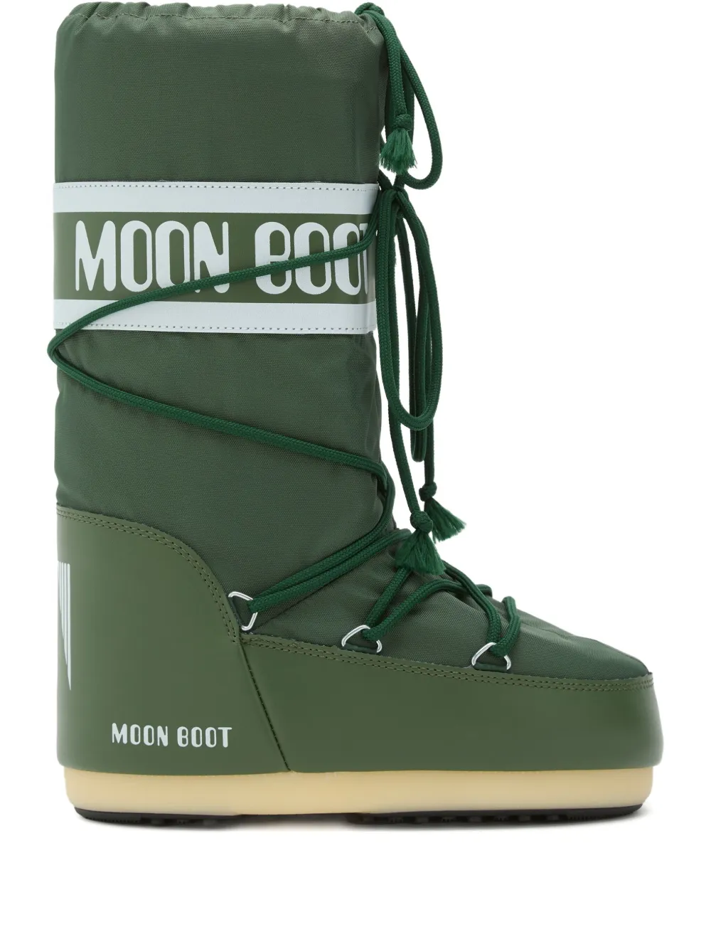 Moon Boot Icon lace-up padded boots Green