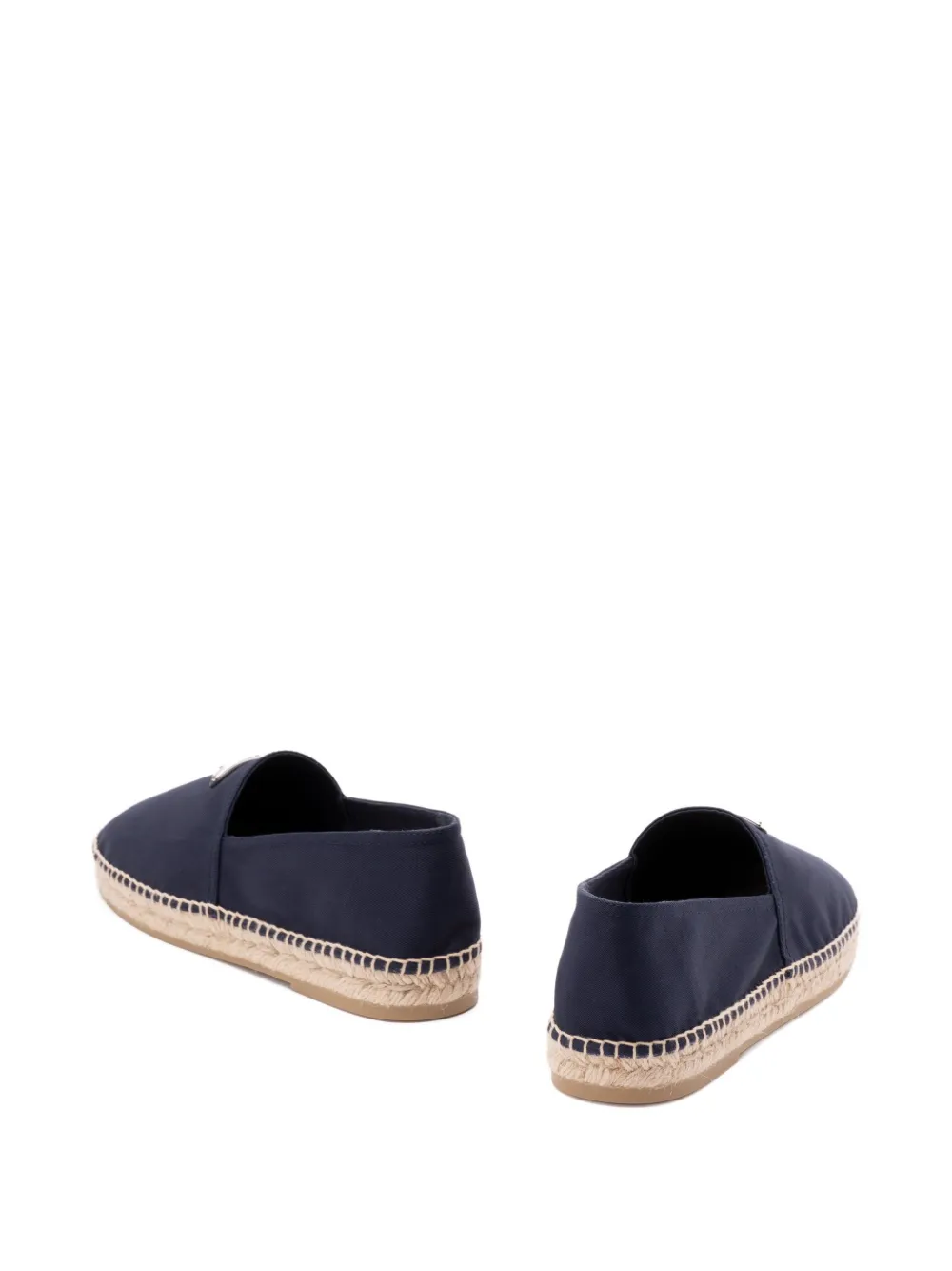 Prada Espadrilles met Triangle-logo Blauw