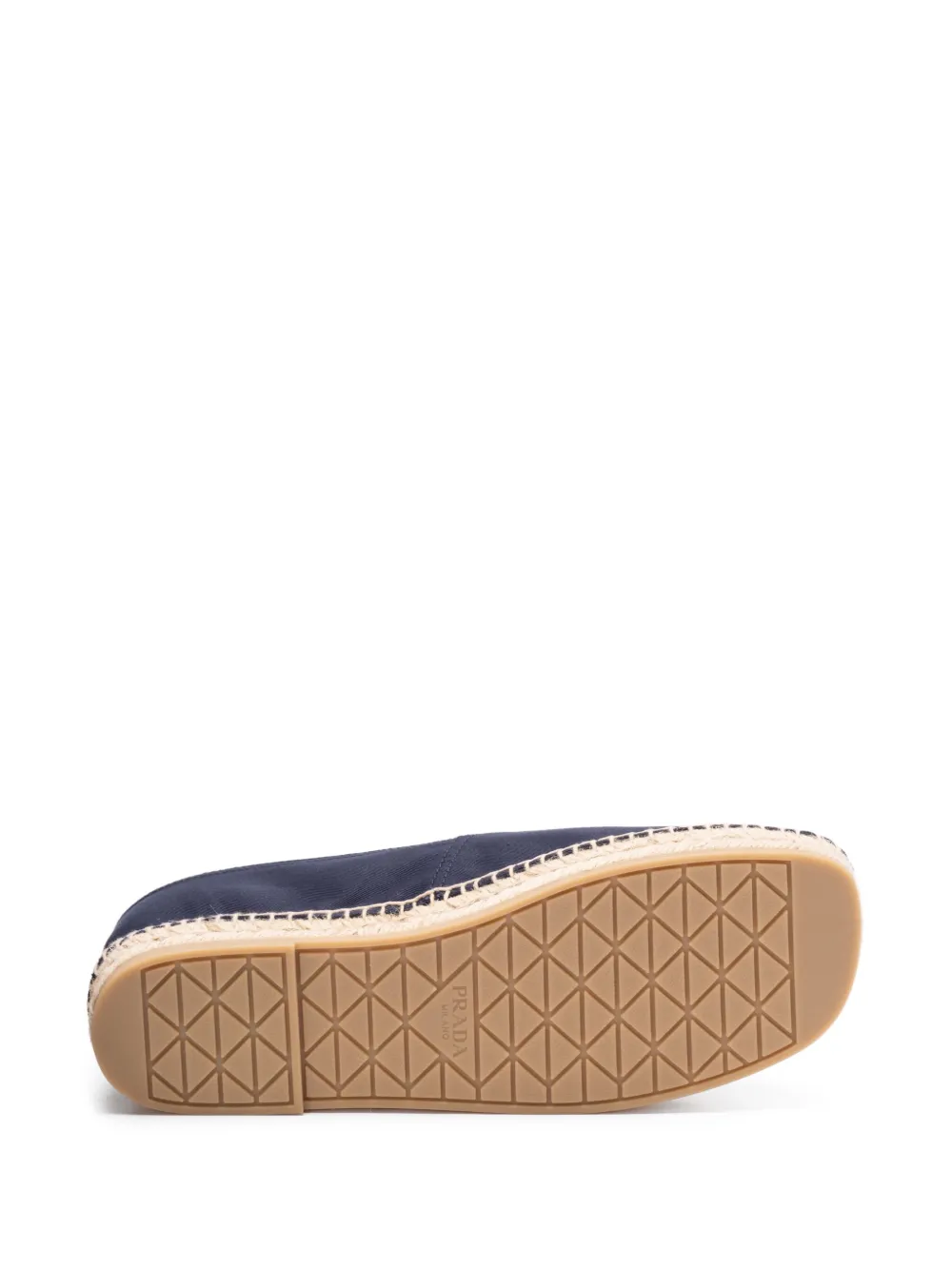 Prada Espadrilles met Triangle-logo Blauw