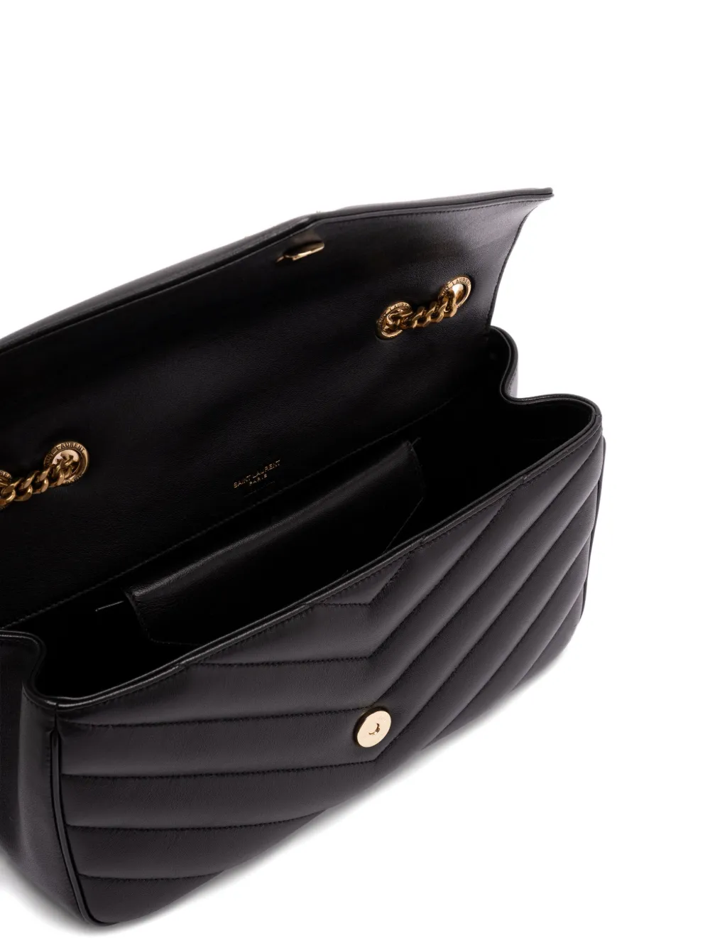 Saint Laurent Loulou medium schoudertas Zwart