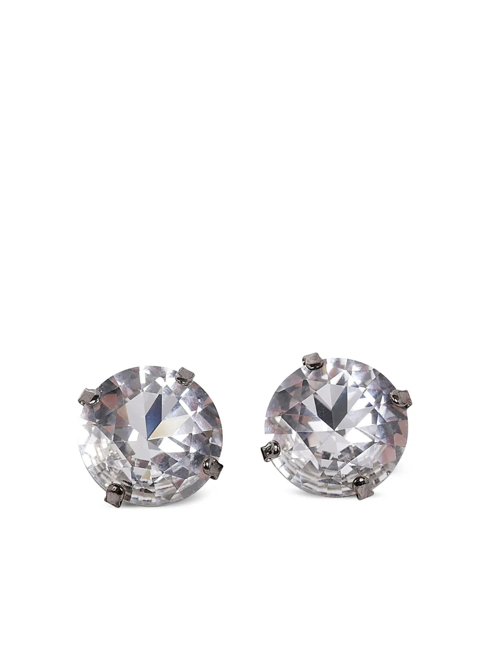 Helene Zubeldia aretes de clip con cristales | plateado | Image 1