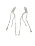 Helene Zubeldia crystal-embellished drop earrings - Silver