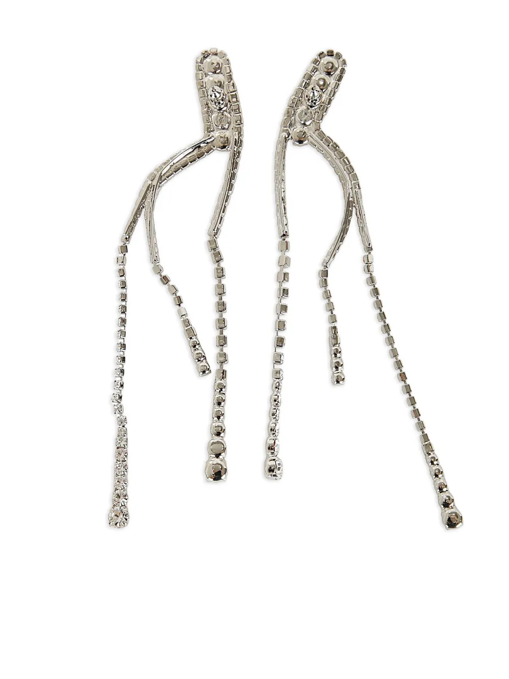 Helene Zubeldia crystal-embellished drop earrings - Zilver