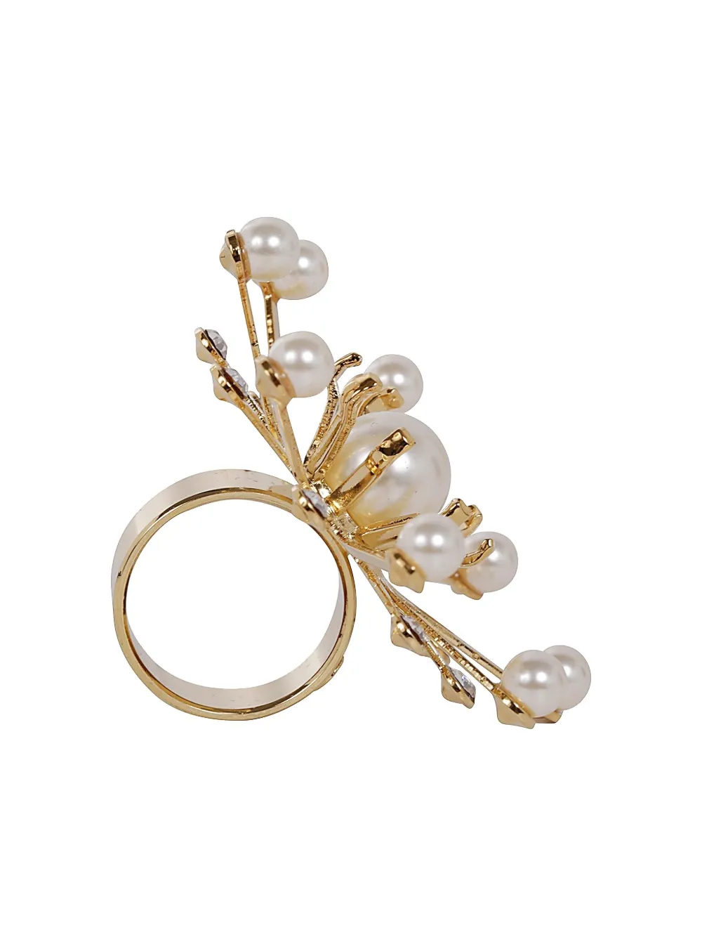 Helene Zubeldia Pearl-embellished Starburst Ring