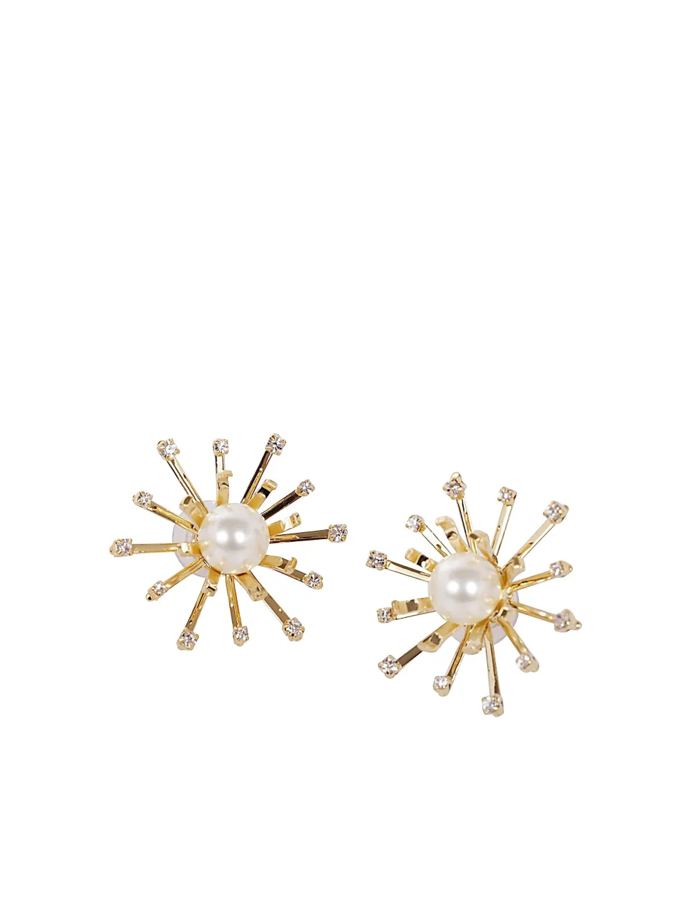 Helene Zubeldia pearl-embellished sunburst earrings - Oro