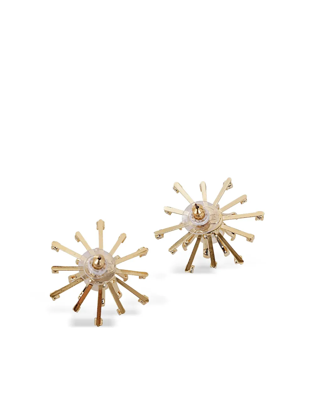HELENE ZUBELDIA PEARL-EMBELLISHED SUNBURST EARRINGS