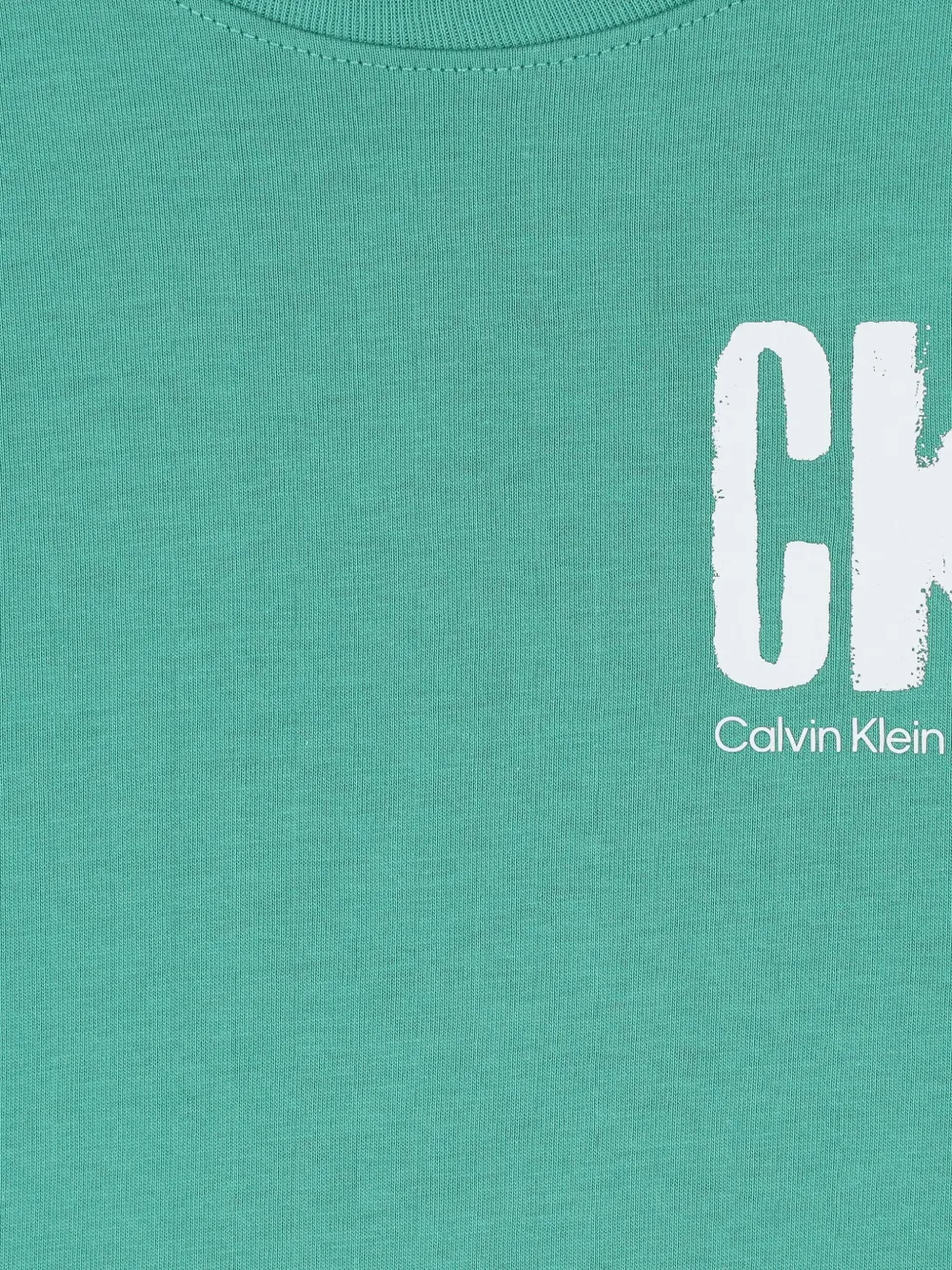 Calvin Klein Kids Katoenen T-shirt Groen