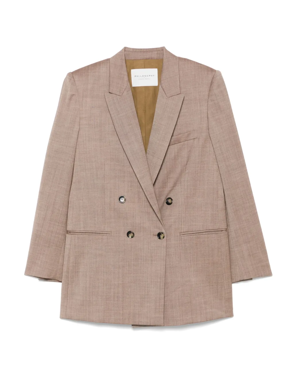 Philosophy Di Lorenzo Serafini double-breasted blazer - ブラウン Philosophy Di Lorenzo Serafini double-breasted blazer - ブラウン
