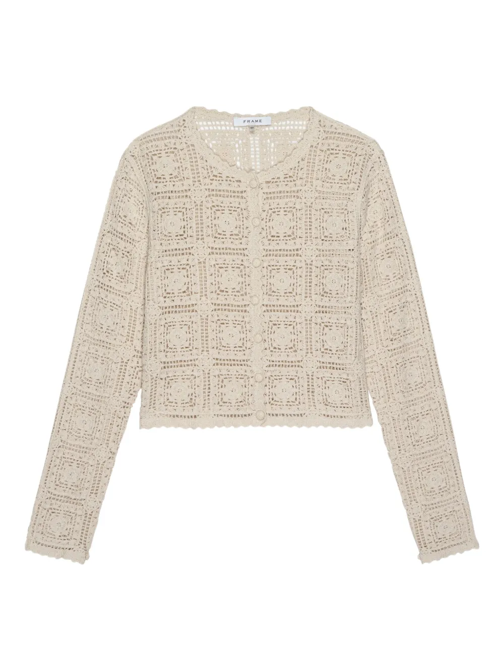 FRAME Gehaakt vest Beige