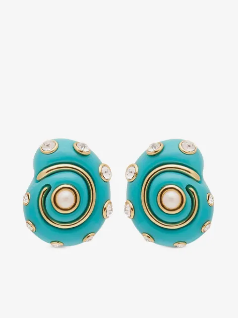 Kenneth Jay Lane crystal-embellished earrings 