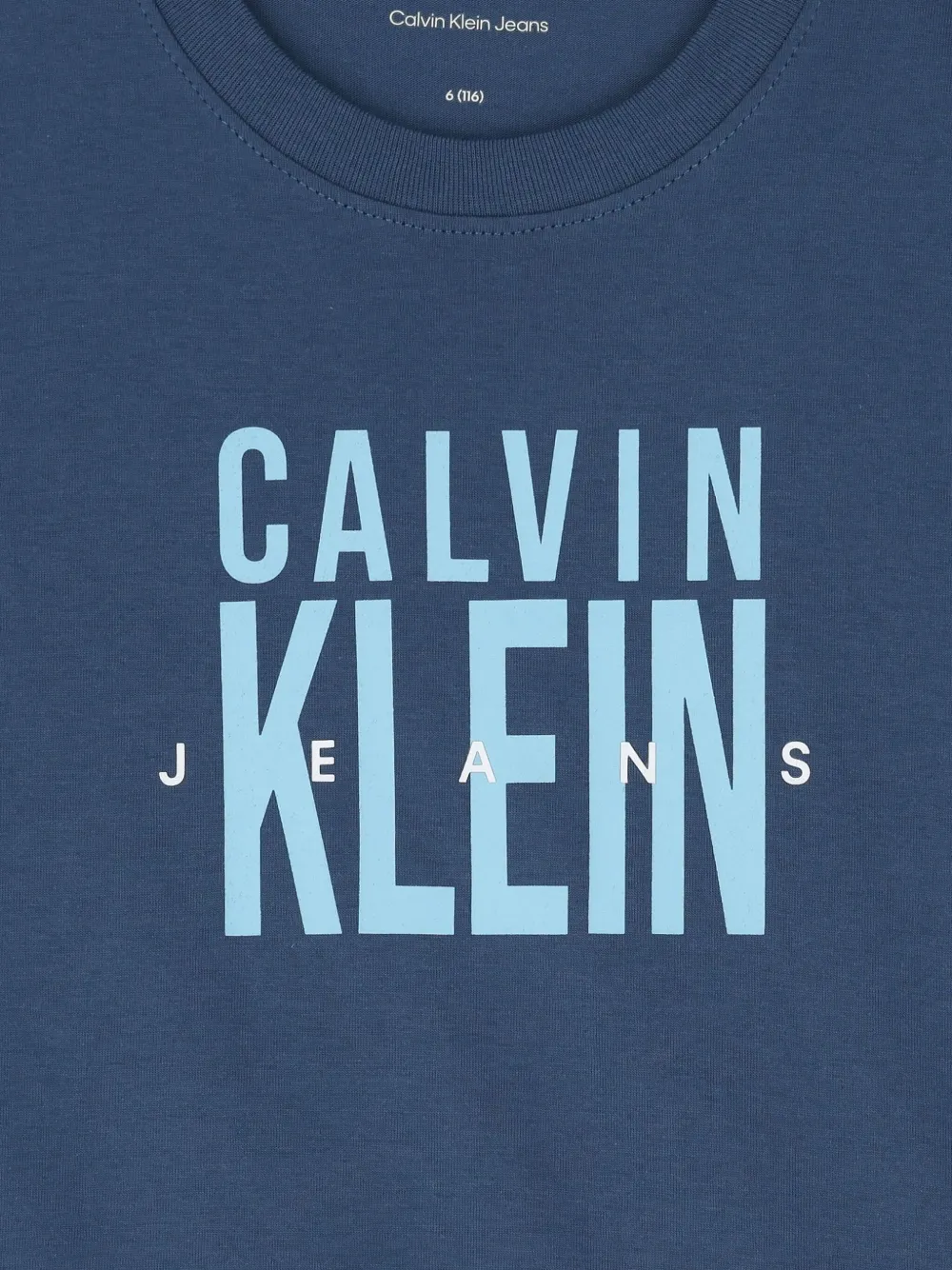 Calvin Klein Kids Katoenen T-shirt Blauw