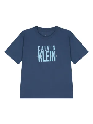 Givenchy Kids logo-print Cotton T-shirt | Blue | FARFETCH