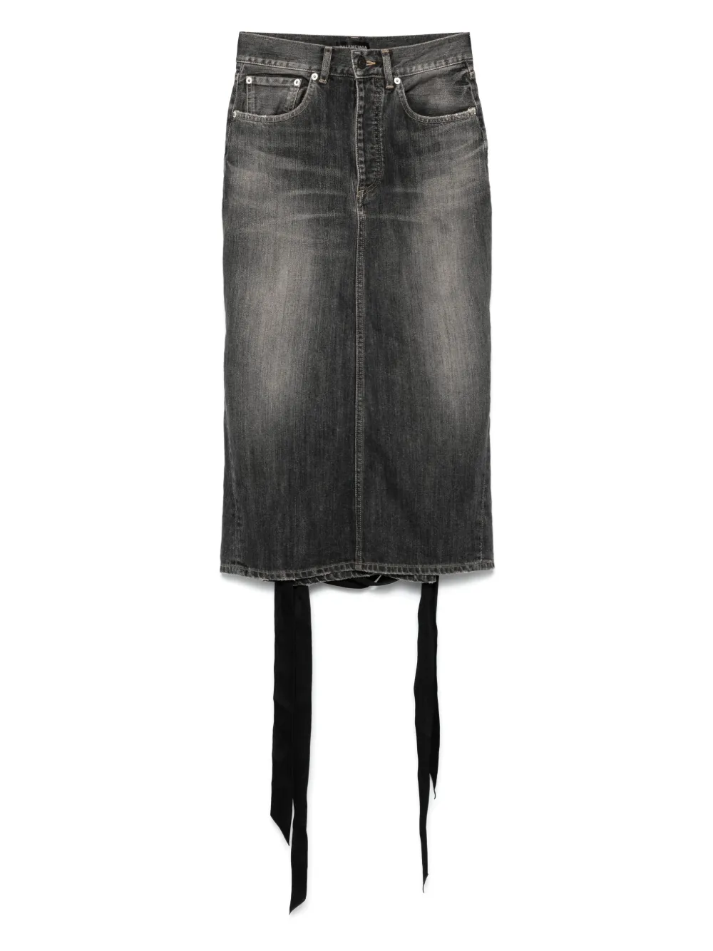 Shop Balenciaga Lace-up Skirt