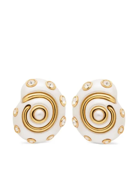 Kenneth Jay Lane Snail earrings 