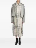 COMMUNS layered check coat - Neutrals