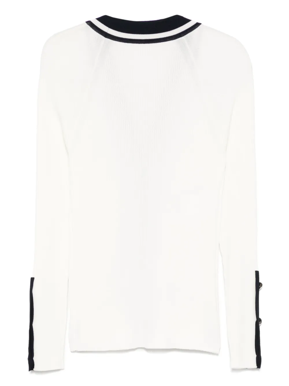 Alberta Ferretti Vest met contrasterende afwerking Wit