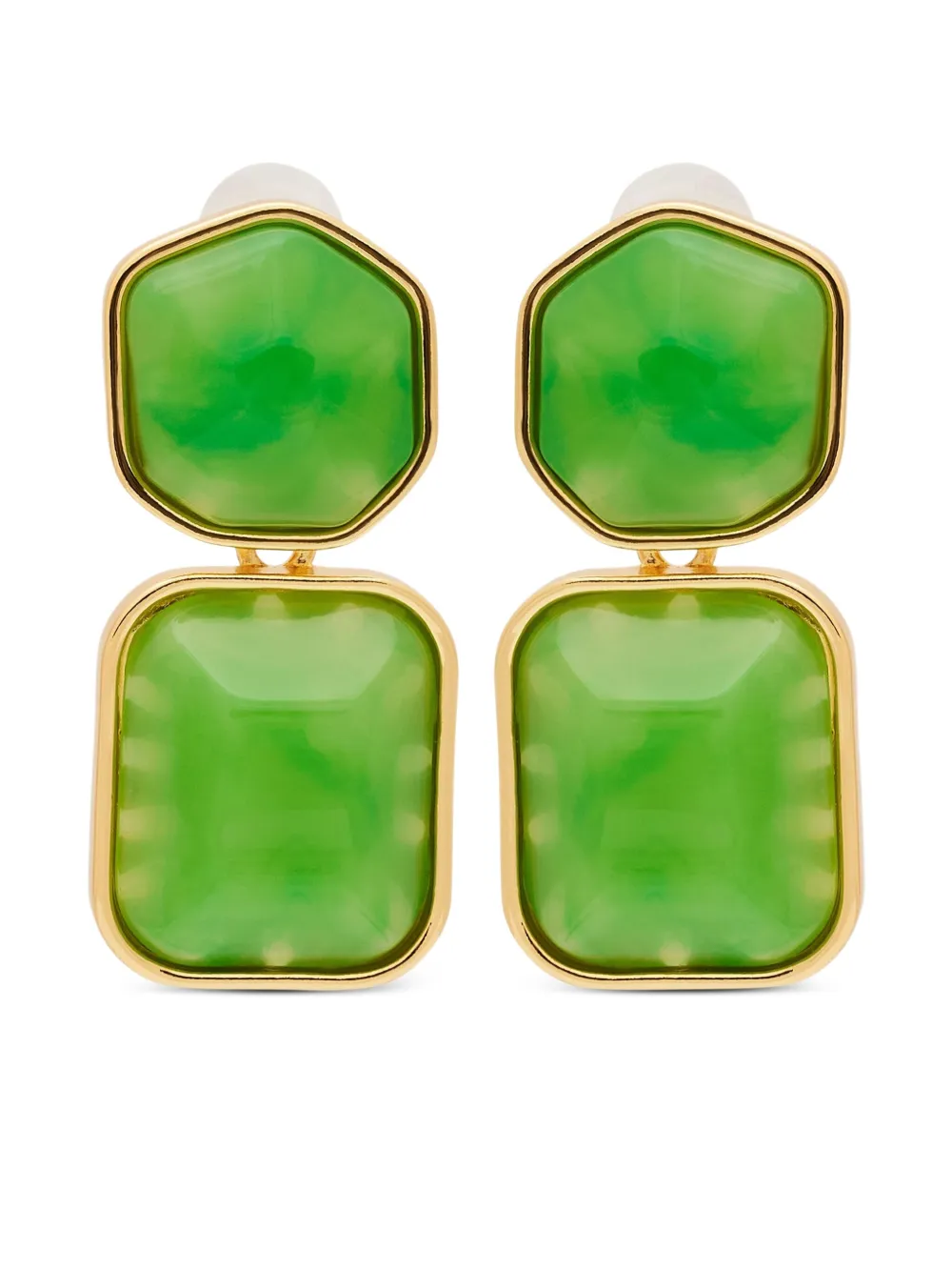 Jade drop earrings