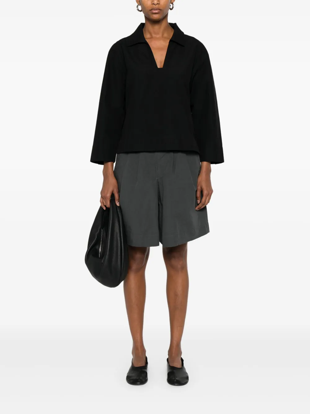 Mhl By Margaret Howell Katoenen shirt - Zwart
