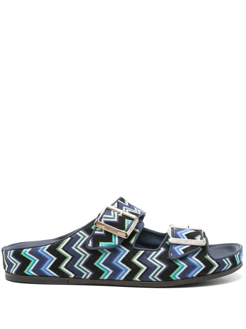 Missoni zigzag sandals Blue