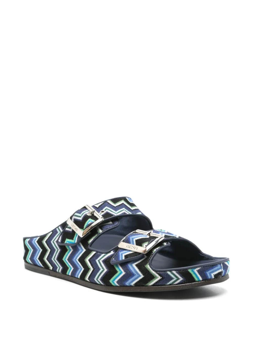 Missoni Sandalen met zigzag-patroon - Blauw
