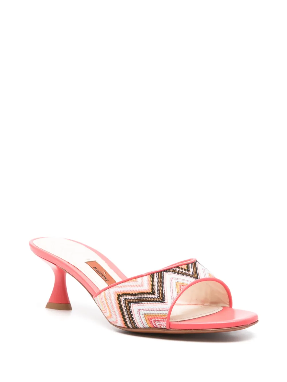Missoni 60mm zigzag mules Pink