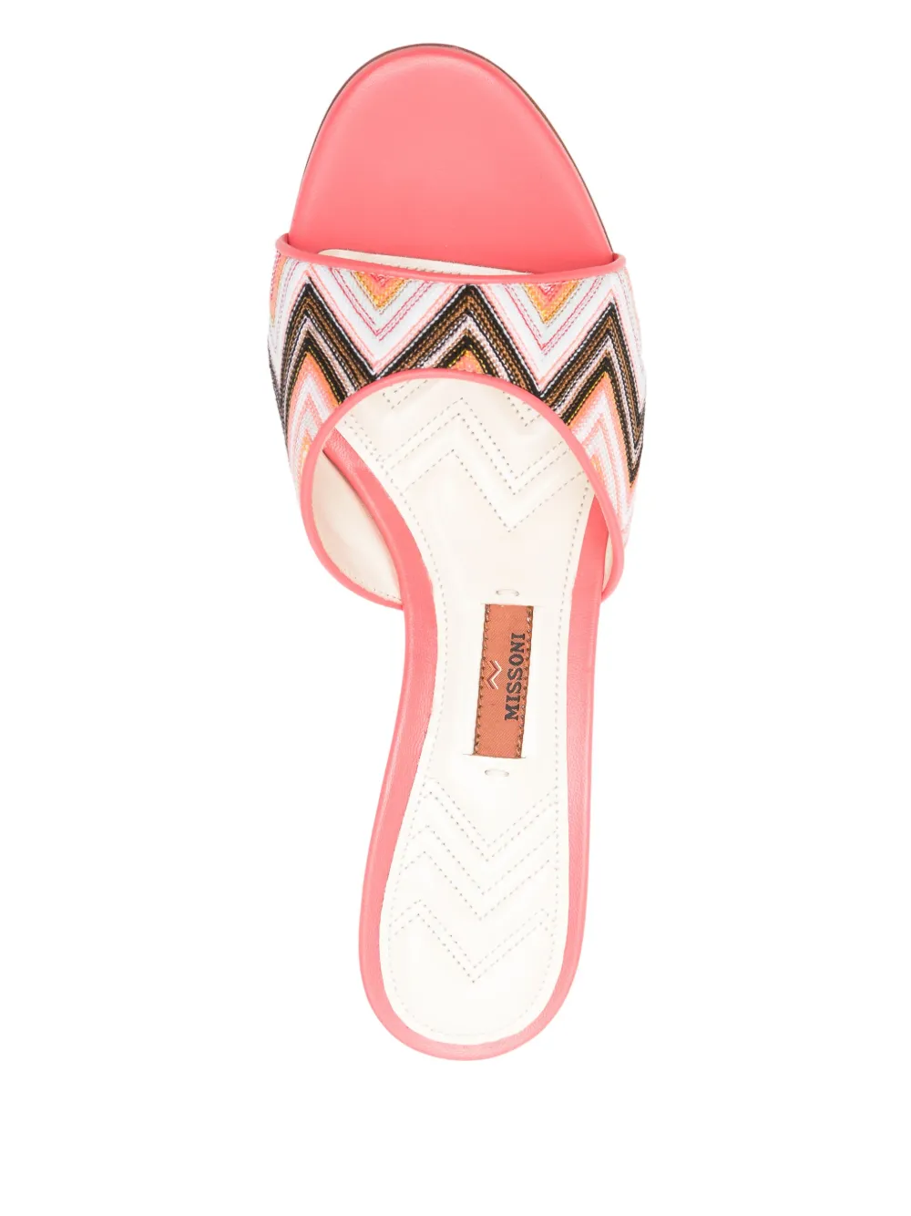 Missoni 60mm zigzag mules Pink