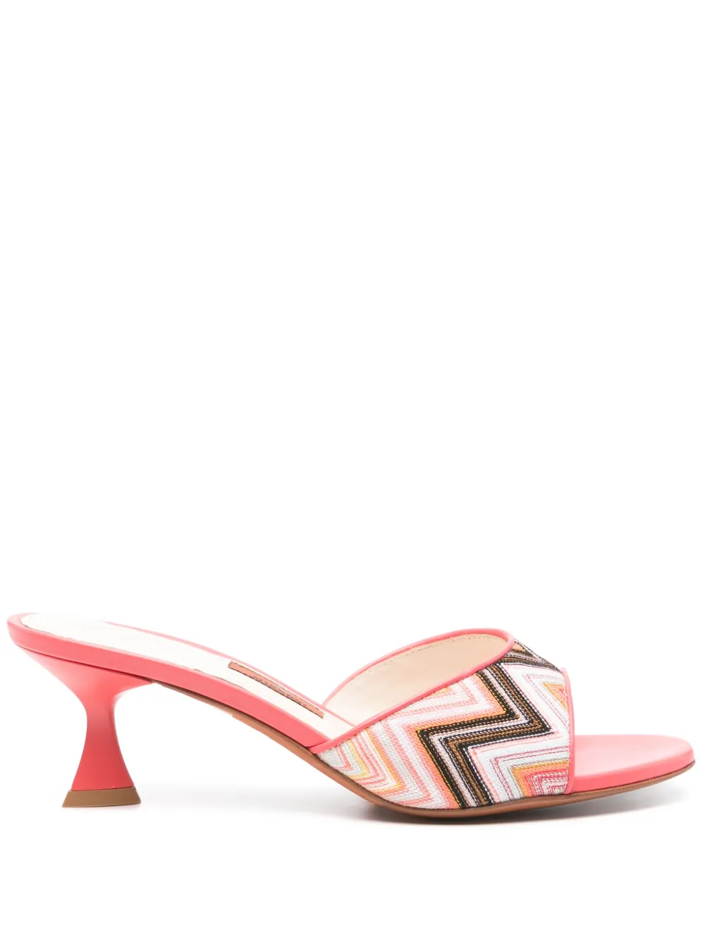 Missoni 60mm zigzag mules Pink
