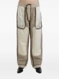 COMMUNS contrast-panelled trousers - Neutrals