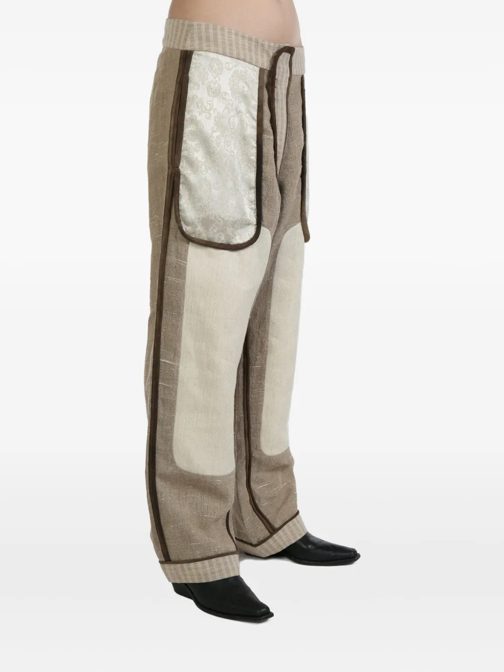 Shop Communs Contrast-panelled Trousers