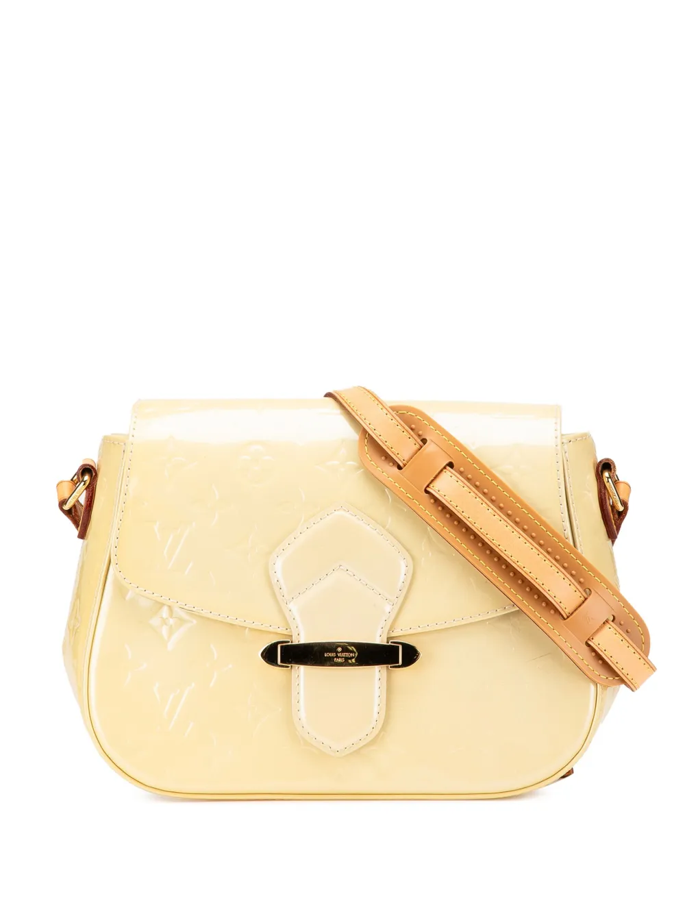 Louis Vuitton Pre-Owned 2011 モノグラム ヴェルニ ベルフラワー GM ショルダーバッグ - ブラウン Louis Vuitton Pre-Owned 2011 モノグラム ヴェルニ ベルフラワー GM ショルダーバッグ - ブラウン