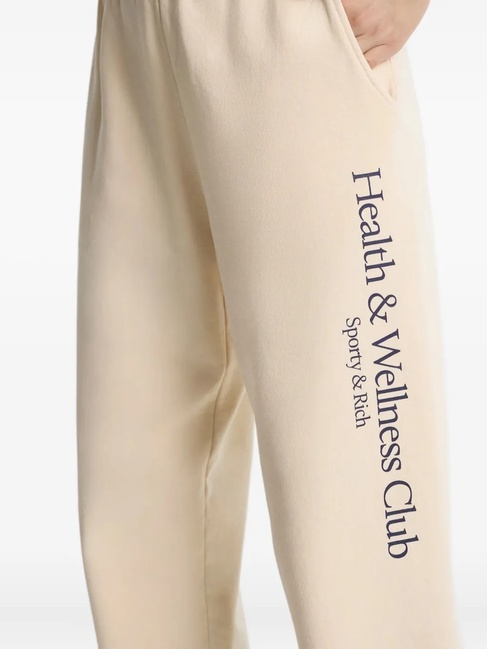 Sporty & Rich Trainingsbroek met logoprint Beige