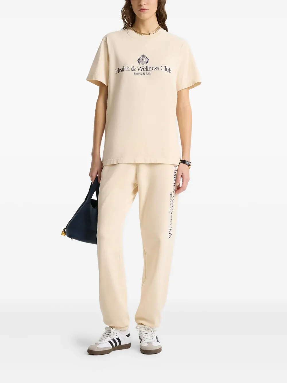 Sporty & Rich Trainingsbroek met logoprint - Beige