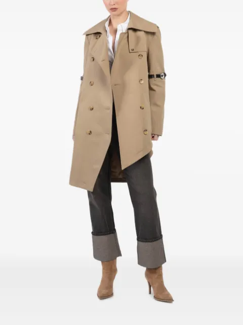 Coperni asymmetric double-breasted trench coat