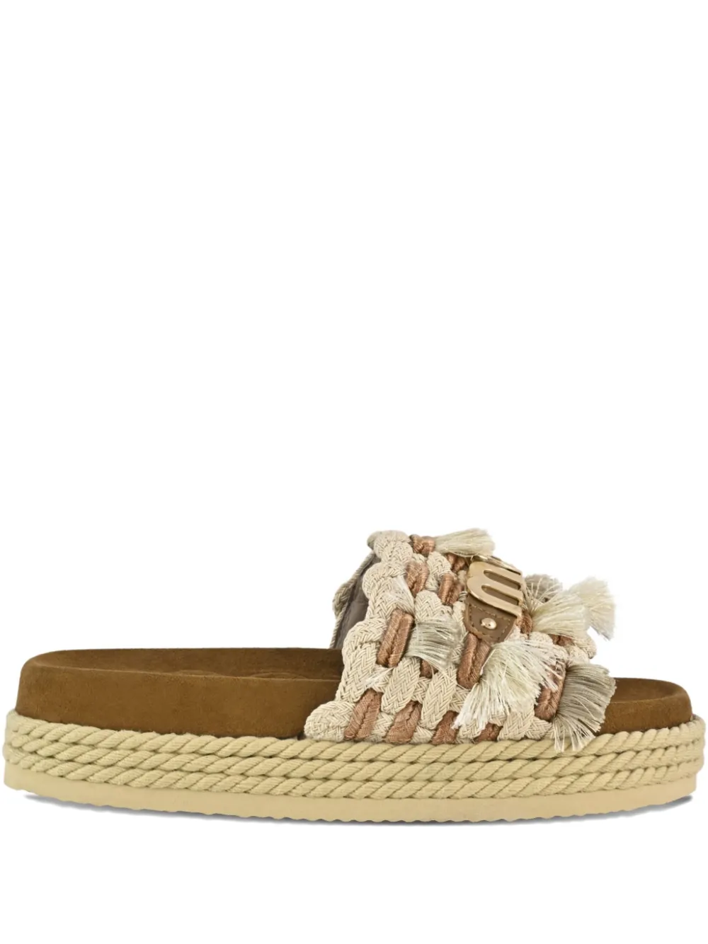 Mou rope-detail sandals Neutrals