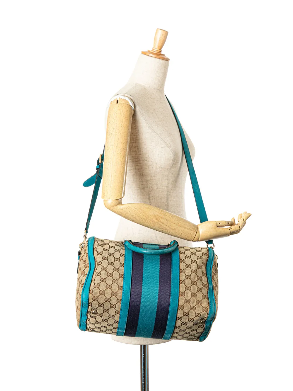 Pre-owned Gucci 2000-2015 Gg Canvas Web Joy Satchel