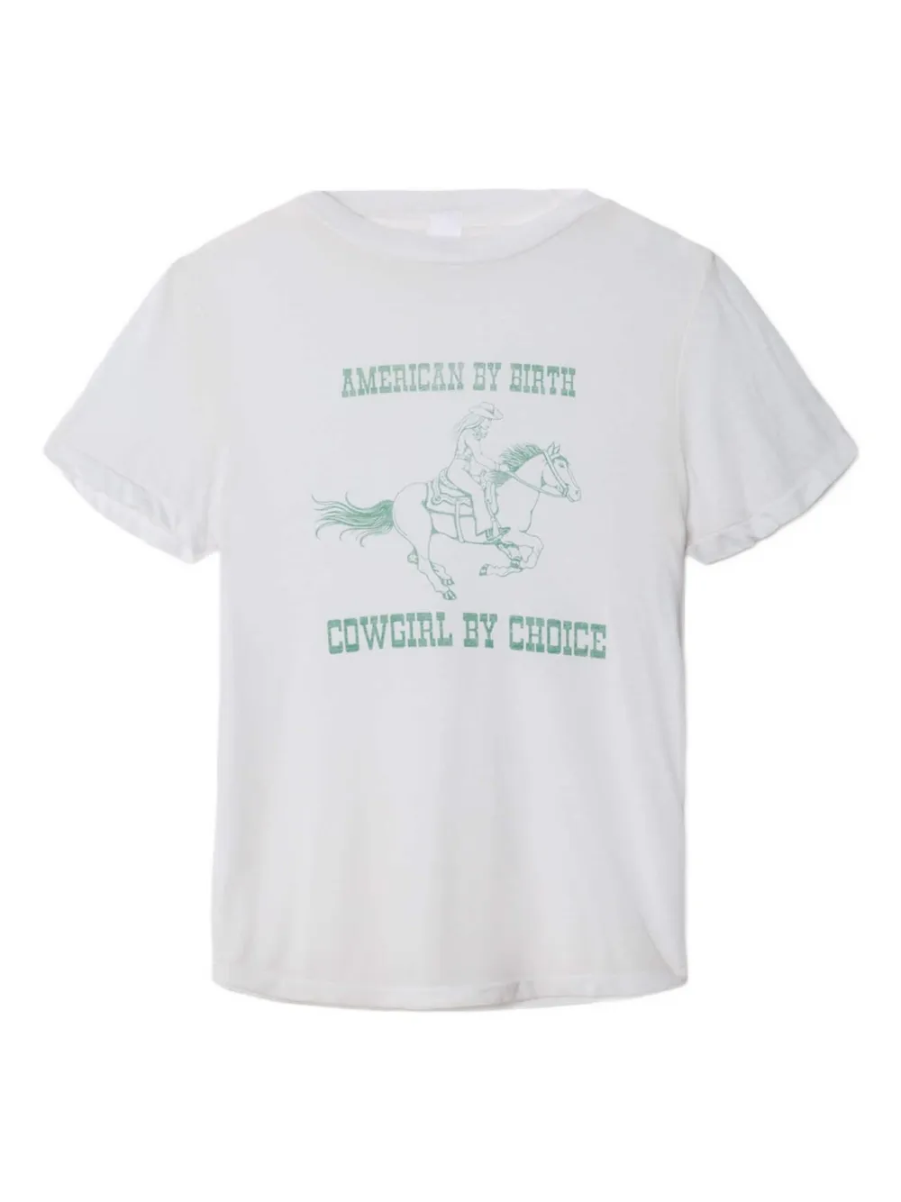 RE DONE T-shirt met tekst Wit