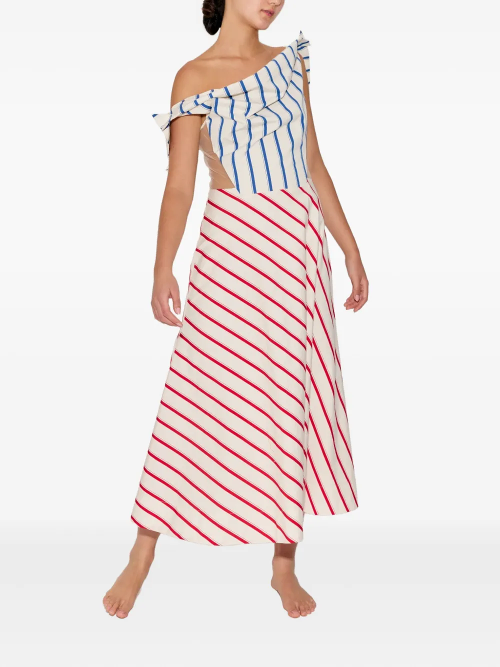Rosie Assoulin Cowl V maxi dress - Wit