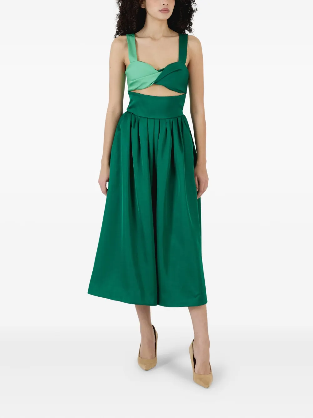 Rosie Assoulin Morning After midi dress - Groen